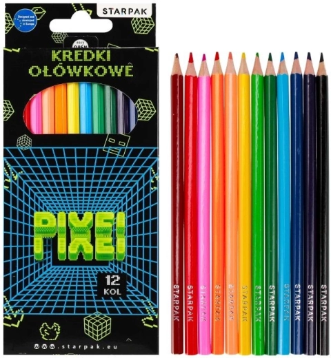 Game Pixel színes ceruzák – 12 szín