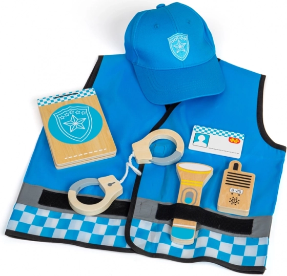 BIGJIGS TOYS rendőr jelmez gyerekeknek