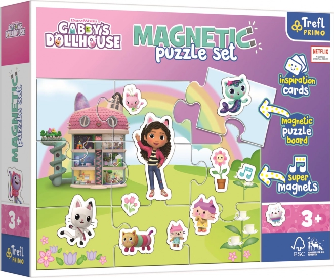 Mágneses puzzle készlet – Gabi csodaháza Trefl