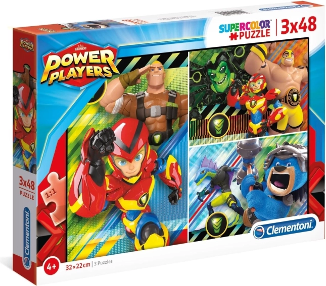 Puzzle Power Players 3x48 darab