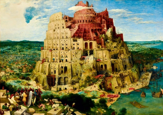Bábel-torony puzzle 2000 darab