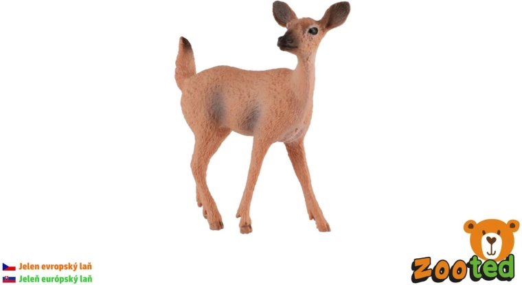 Európai őzsuta műanyag figurája, 7 cm