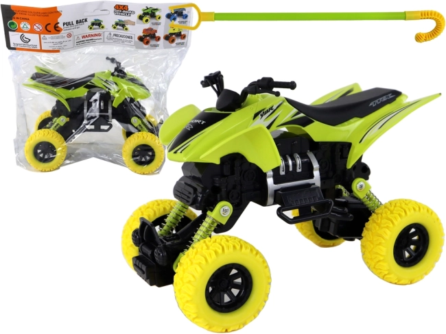 Gyermek XC quad gumis kerekekkel zöld színben