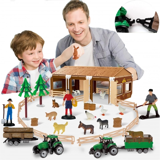 Woopie Kis farmer XL – figura és farm készlet (94 darab)