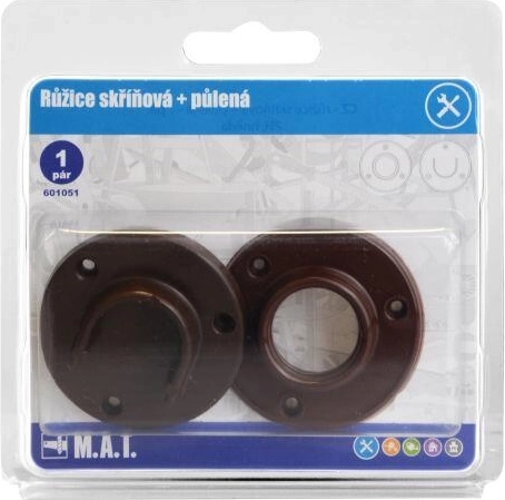 Szekrényrózsa teljes és fél – barna (1 pár)