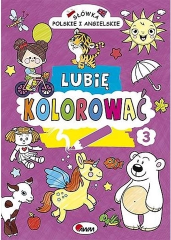 Lubię kolorować – lengyel és angol szavak