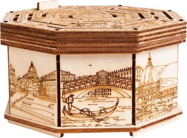 Fa logikai rejtvény Secret Maze Box