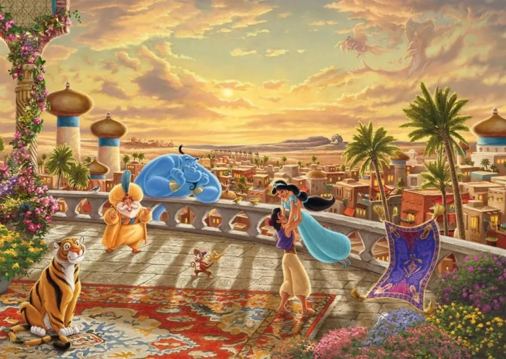 puzzle disney jázmin és aladdin 1000 darab
