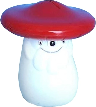 Műanyag légyölő galóca persely, 12 cm