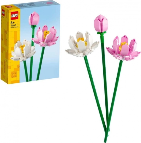 LEGO lótuszvirágok dekoratív építőkészlet