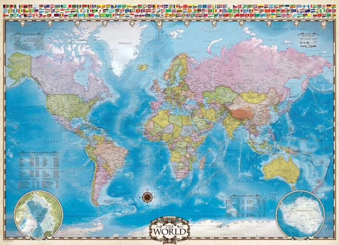 Eurographics puzzle Világtérkép 1000 darab