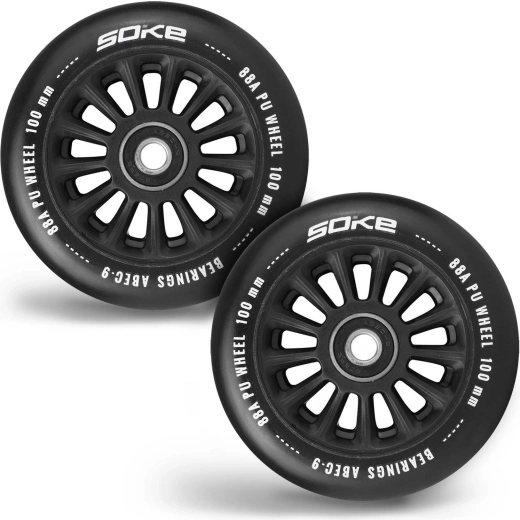 Soke roller kerekek 100 mm fekete 2 db