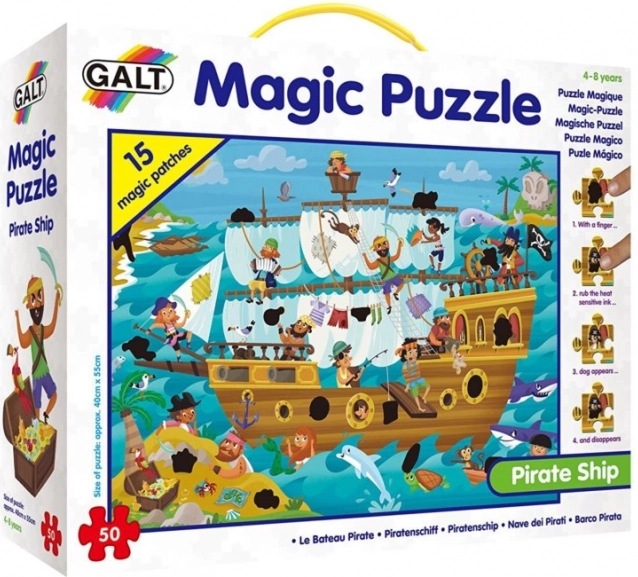 Varázslatos puzzle Kalózhajó gyerekeknek
