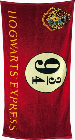 Harry Potter törölköző, 9 és 3/4 vágány, 75 × 150 cm