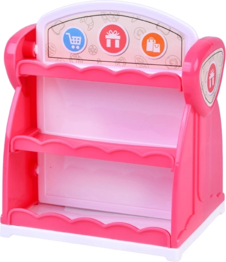 Kétoldalas kiállító polc