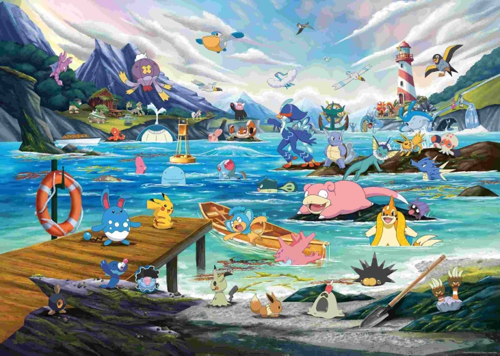 Ravensburger Pokémon Breakout 3 puzzle, 1000 darabból