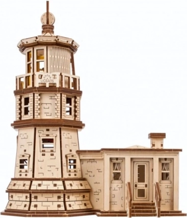 Ugears 3D fa mechanikus puzzle Split Rock világítótorony