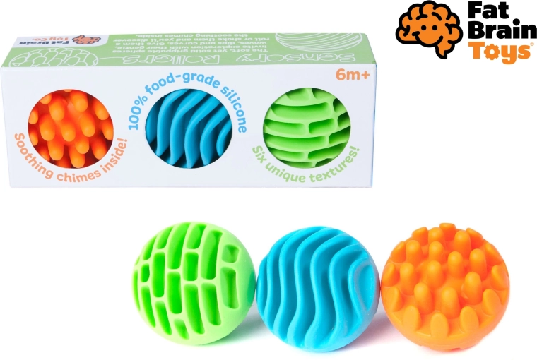 Fat Brain érzékelő labdák Sensory Rollers – 3 db