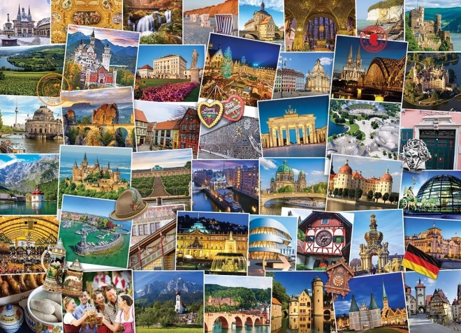 EUROGRAPHICS Világjáró Németország puzzle, 1000 darab