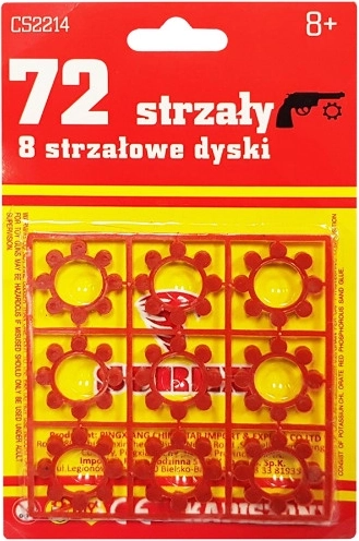nyolclövetű tárcsás csappantyú gyerek pisztolyokhoz és revolverekhez