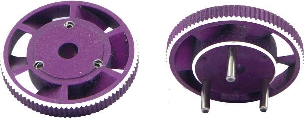 HighFlow Venti-Turbo lendkerék 1:10 méretarányú, 5,1 mm-es tengelyhez