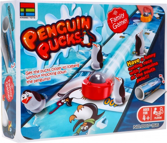 Gyerek arcade játék „Curling pingvinekkel”