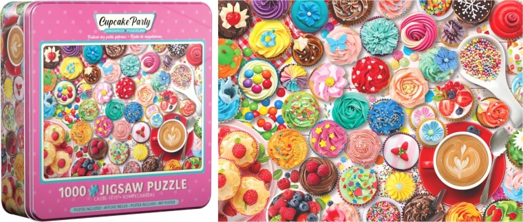 Puzzle fémdobozban Cupcake-ünnepség 1000 darab EUROGRAPHICS