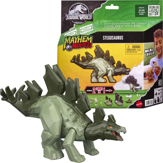 Jurassic World Mayhem Mix-Ups Stegosaurus 2 az 1-ben