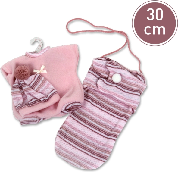 Babaruha Llorens 30 cm-es babához – 3 részes készlet hordtáskával