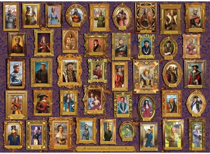 Puzzle Anglia uralkodói 1000 darab GIBSONS