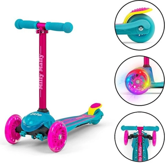 Világító első kerekek és döntéssel kanyarodás