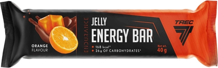 Trec Endurance Jelly Energy Bar energiadús zselés szelet narancs ízesítéssel 40 g