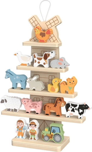 2Kids Toys függeszthető fa malom farmállatokkal
