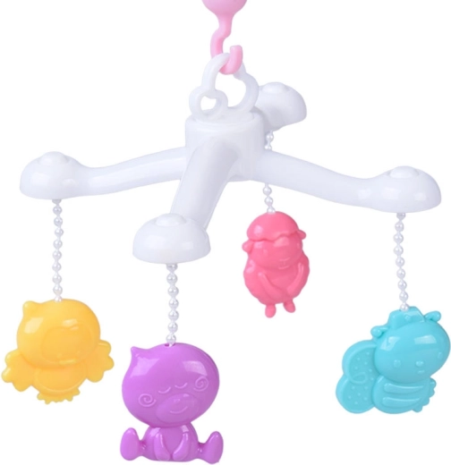 Kiságy forgóval a nyugodt elalváshoz