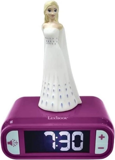 Gyerek ébresztőóra éjszakai fénnyel Jégvarázs Elsa