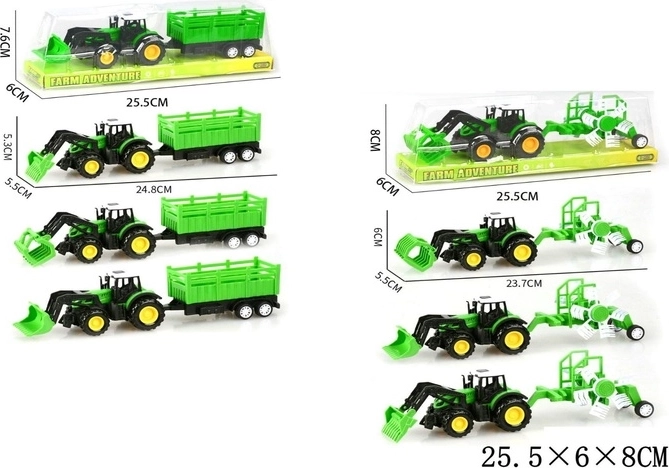 Gyermek traktor pótkocsival