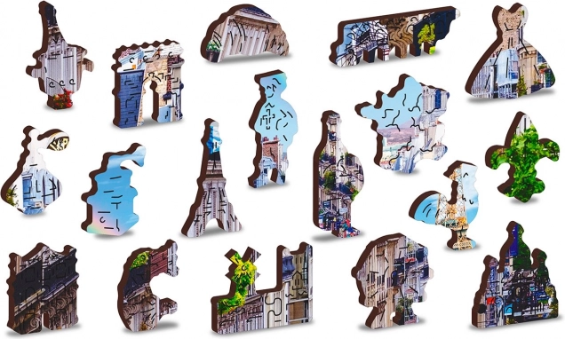 Egyedi fa puzzle-darabok