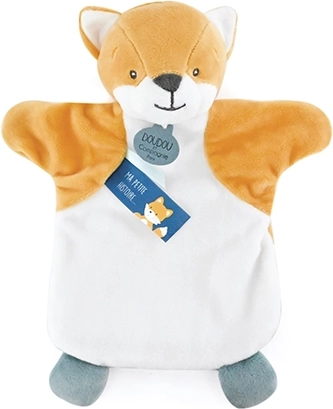 Doudou plüss róka kézbáb