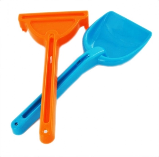 Gyerek lapát és gereblye 26 cm (színmix)