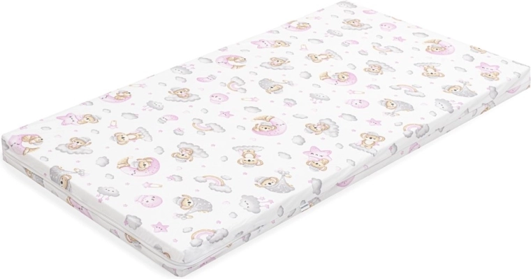 New Baby Standard gyerek habmatrac 120 × 60 × 6 cm, rózsaszín koala