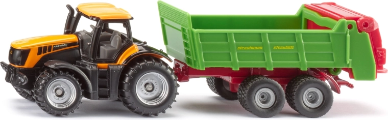 Siku JCB traktor Strautmann univerzális szórókocsival