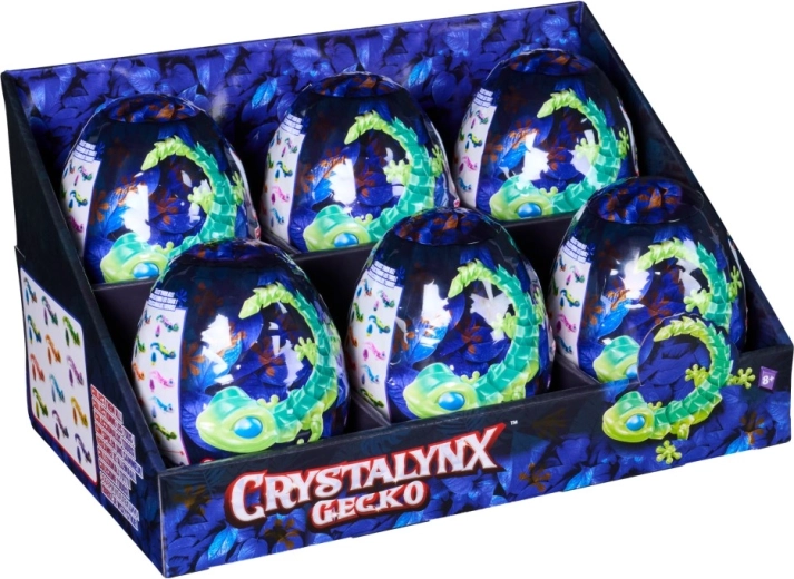 Hajlítható CRYSTALYNX gekkó titokzatos tojásban