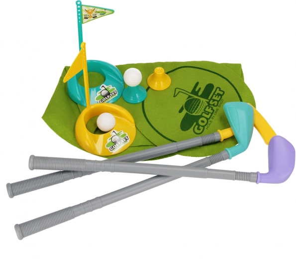 Teljes felszerelés gyerek minigolfhoz