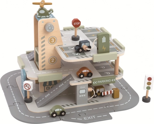 fa garázs úttal 2Kids Toys