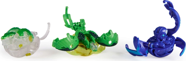 Három átalakuló Bakugan figura