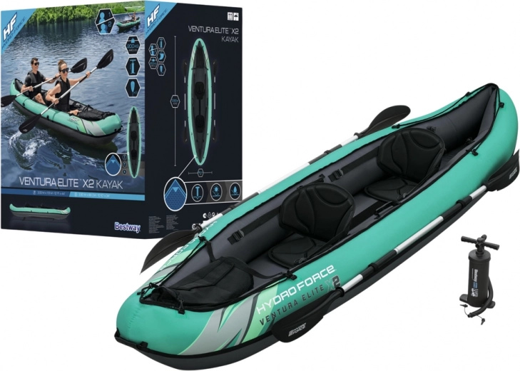 HYDRO-FORCE Ventura Elite X2 felfújható kajak 2 személy részére, evezőkkel
