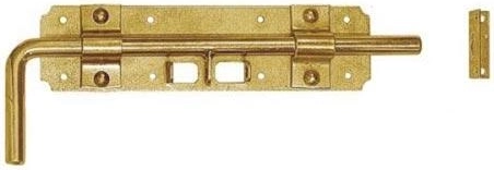 Toló retesz 240 × 60 × 2 mm, sárga horganyzott