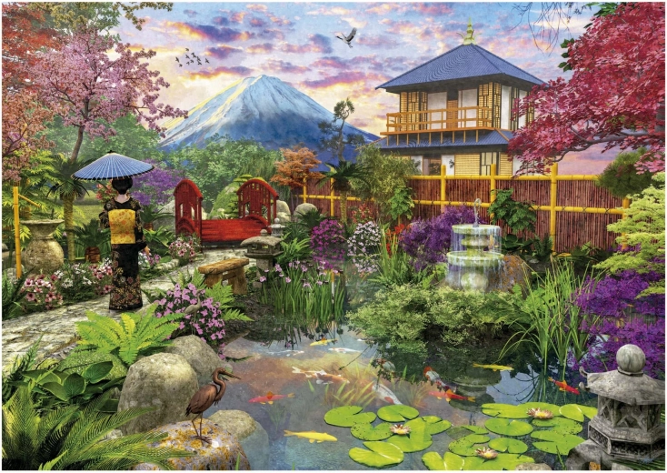 Japán kert puzzle 1500 darabbal