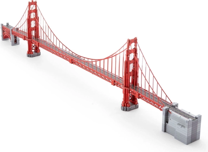 Fém 3D puzzle METAL EARTH Premium – Golden Gate híd