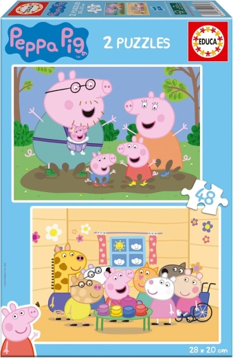 EDUCA Peppa malac puzzle 2×48 darab